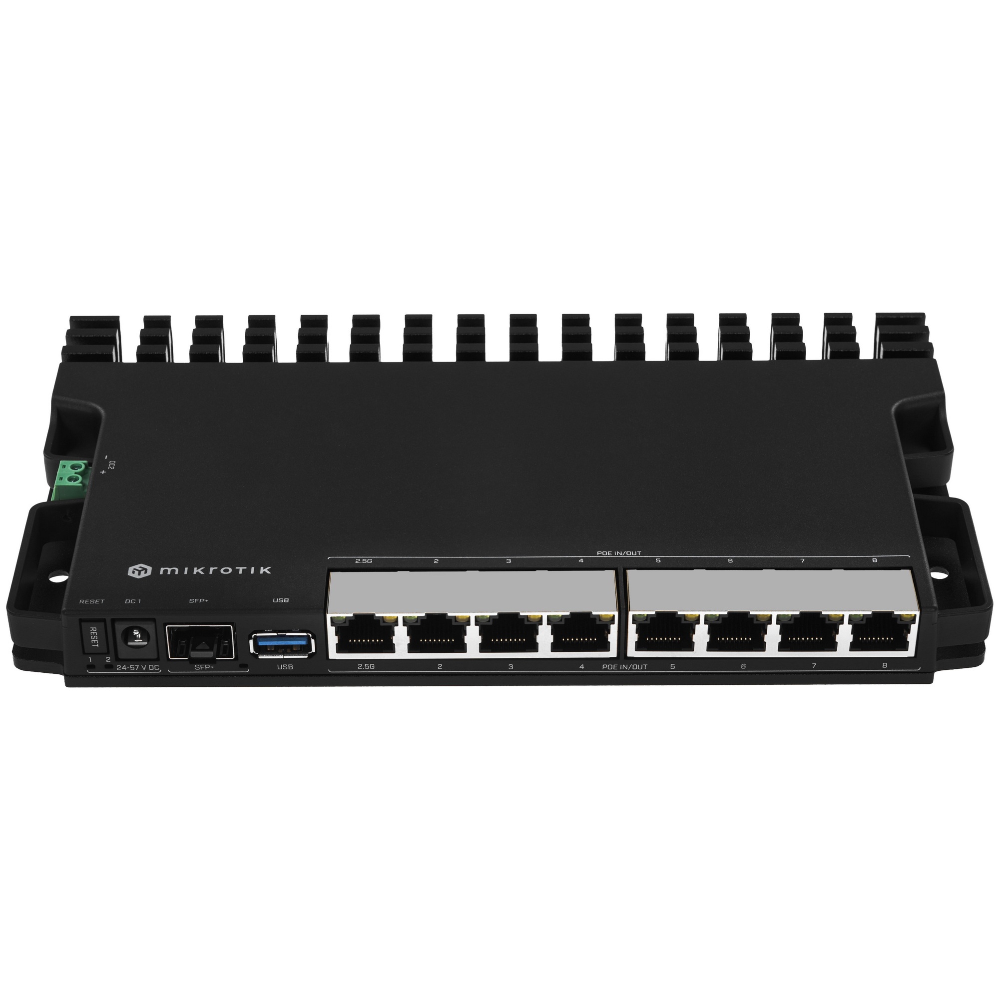 Маршрутизатор Mikrotik RB5009UPr+S+IN ,7х 1G RJ45, 2.5G RJ45, 10G SFP+, 1xPoE in, 7x PoE out