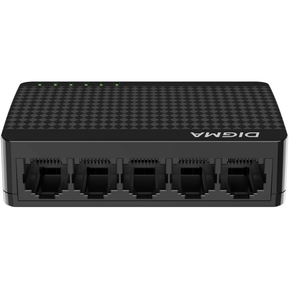 Коммутатор Digma DSW-105GE DSW-105GEV2 (L2) 5x1Гбит/с неуправляемый