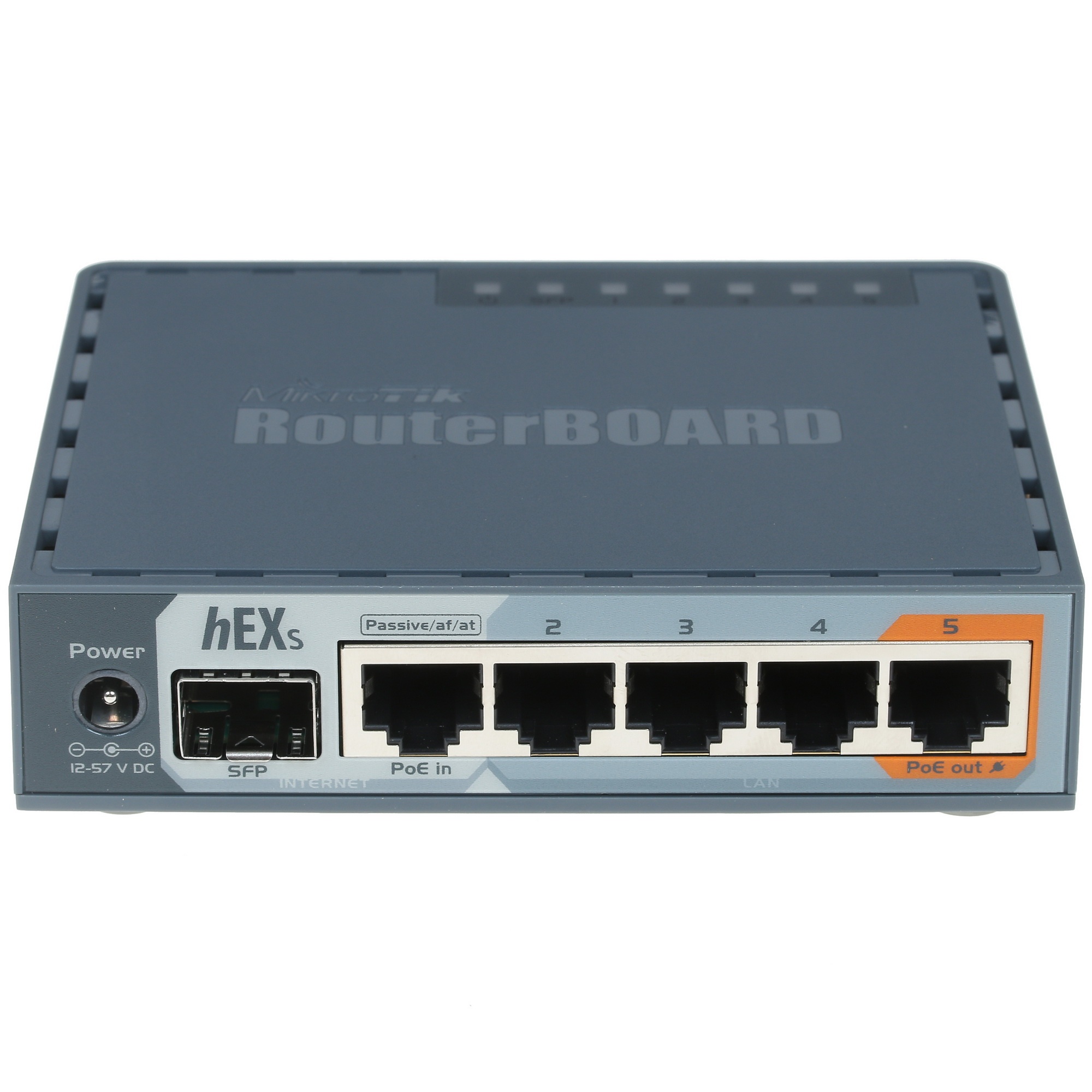 PoE-маршрутизатор MikroTikRB760iGS2 ядра (880 МГц), 5х 1G RJ45, SFP, USB, MicroSD, раздача PoE (HEX