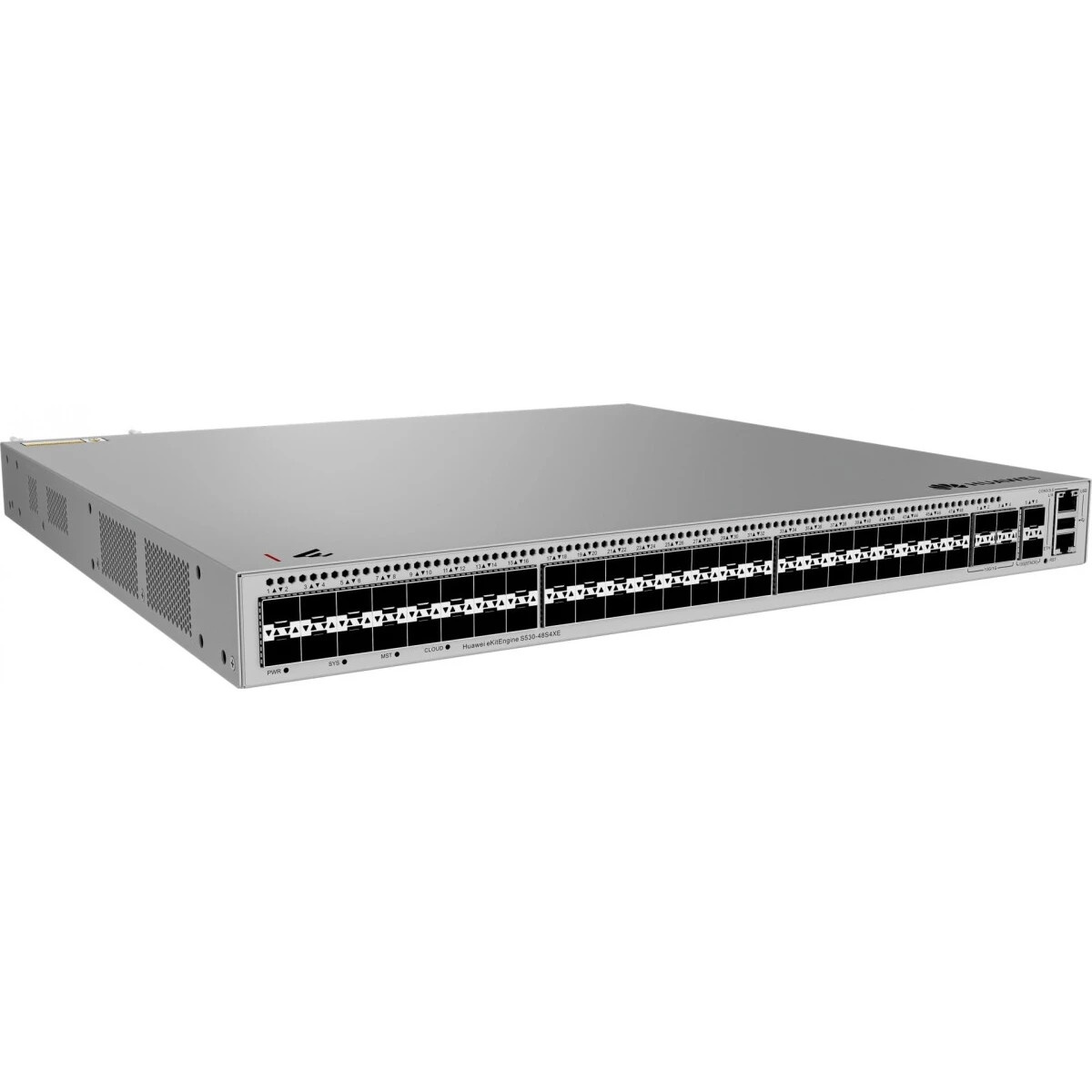 Коммутатор HUAWEI S530-48S4XE (L3, 48*GE SFP ports, 4*10GE SFP+ ports, 2*12GE stack ports, with 1*AC