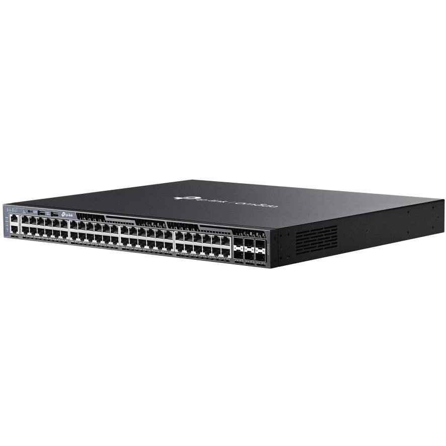 Стекируемый управляемый коммутатор TP-Link SG6654X 3 го уровня Omada с 48 гигабитными портами и 6 по