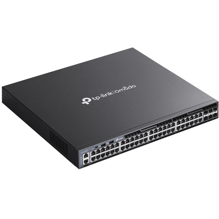 Стекируемый управляемый коммутатор TP-Link SG6654X 3 го уровня Omada с 48 гигабитными портами и 6 по