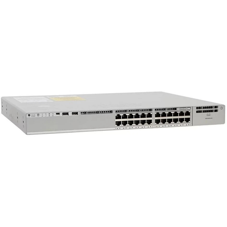 Коммутатор Cisco C9300-24P-E Catalyst 9300 24-port PoE+, Network Essentials