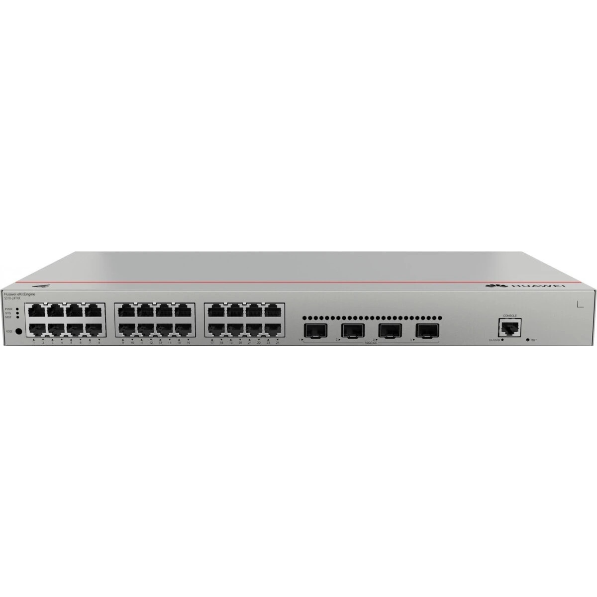 Коммутатор HUAWEI  S310-24T4X (L2+, 24*10/100/1000BASE-T ports, 4*10GE SFP+ ports, built-in AC power