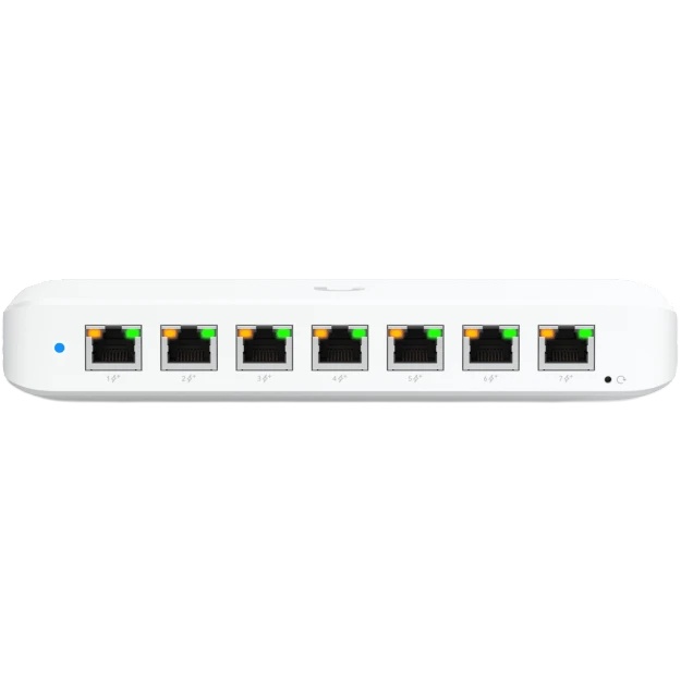 Коммутатор Ubiquiti UniFi Switch Ultra 210W PoE-коммутатор, 8х 1G RJ45, раздача 202 Вт