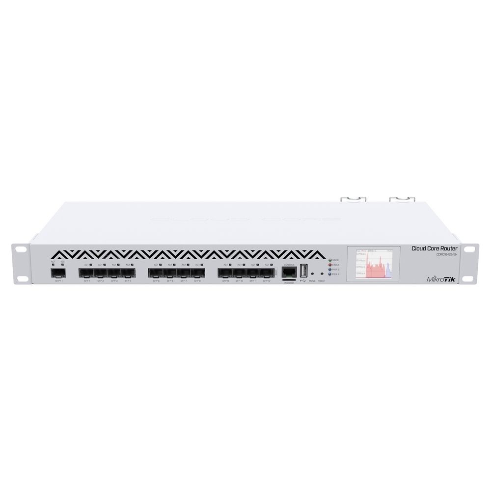Маршрутизатор Mikrotik CCR1016-12S-1S+ Cloud Core Router 1016-12S-1S+ with Tilera Tile-Gx16 CPU (16-