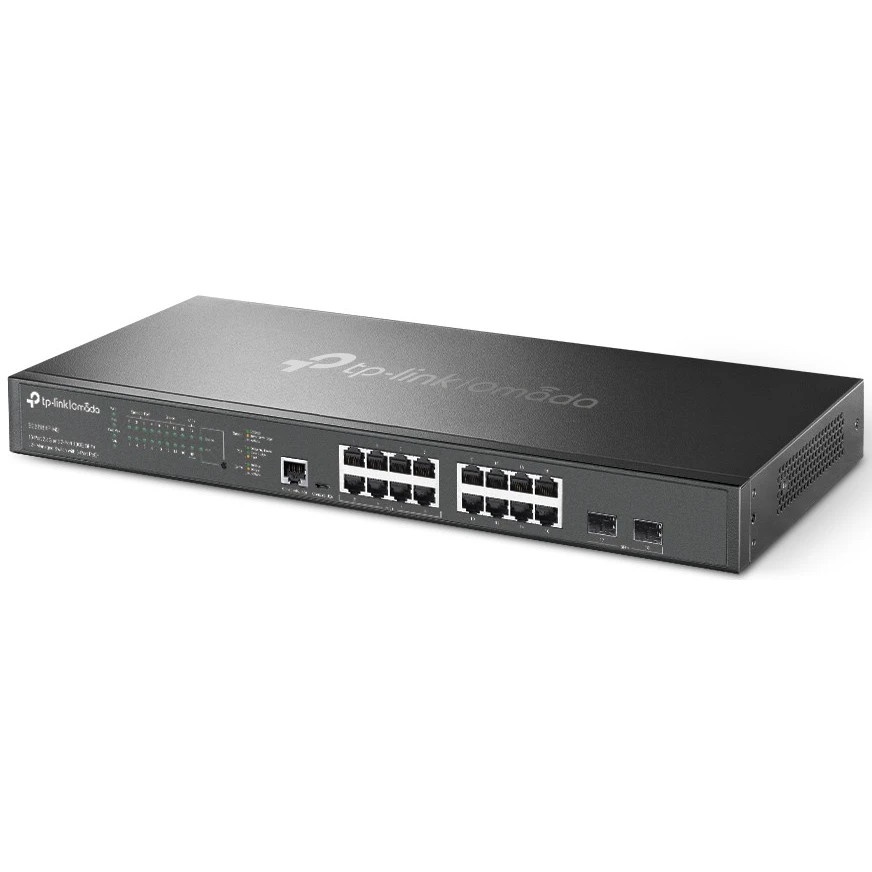 Коммутатор TP-Link SG3218XP-M2 (L2+) 16x2.5Гбит/с 2xКомбо(10GBase-T/SFP+) 2SFP+ 8PoE+ 240W управляем
