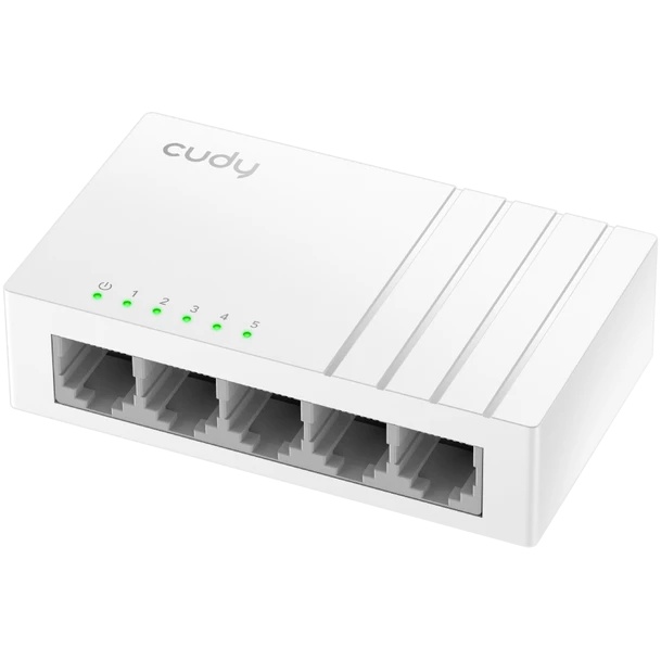 Коммутатор 5-Port Gigabit Desktop Switch, 5 10/100/1000M RJ45 Ports, Loop Detection, Desktop Plastic