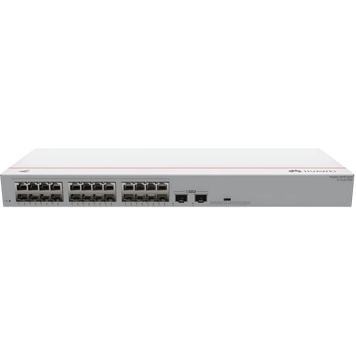 Коммутатор HUAWEI S110-24T2SR (24*10/100/1000BASE-T ports, 2*GE SFP ports, AC power)
