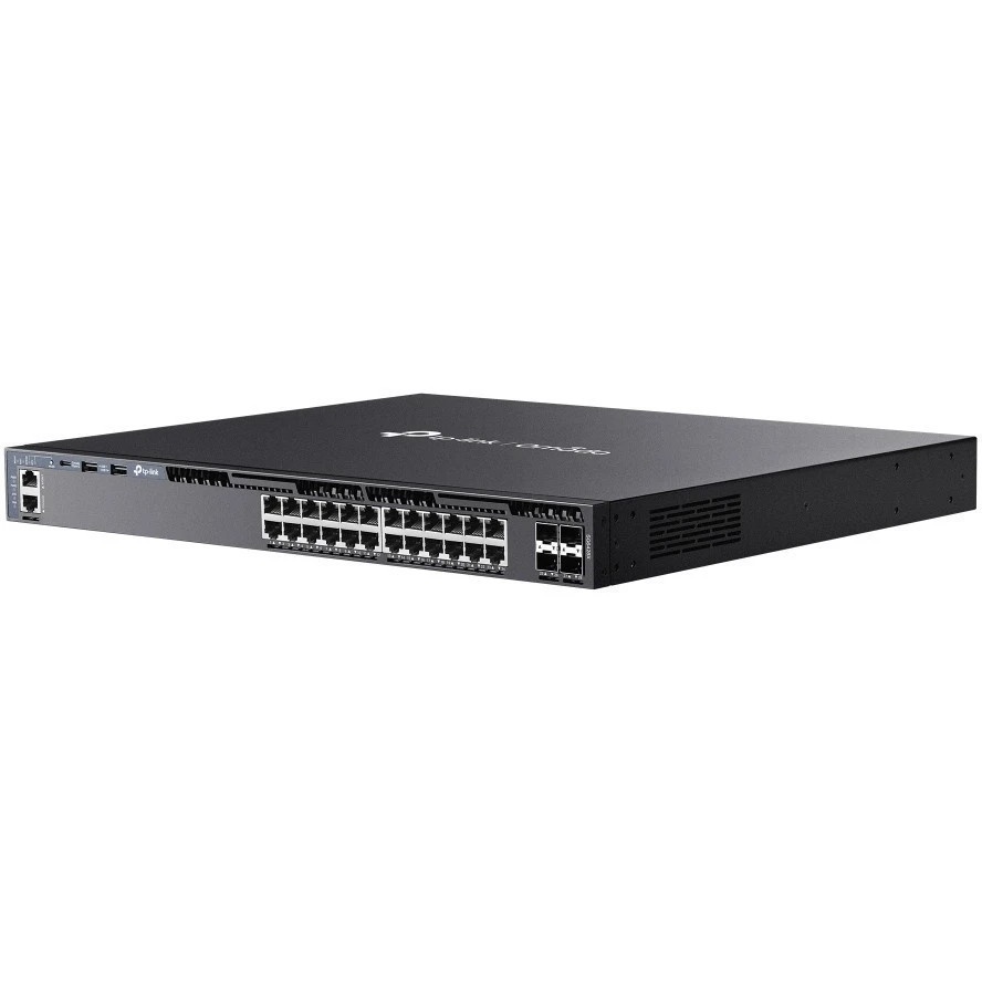Стекируемый управляемый коммутатор 3 го уровня TP-Link SG6428X Omada с 24 гигабитными портами и 4 по