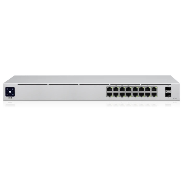 Коммутатор Ubiquiti UniFi USW-16-POE 2SFP 8PoE+ 42W управляемый