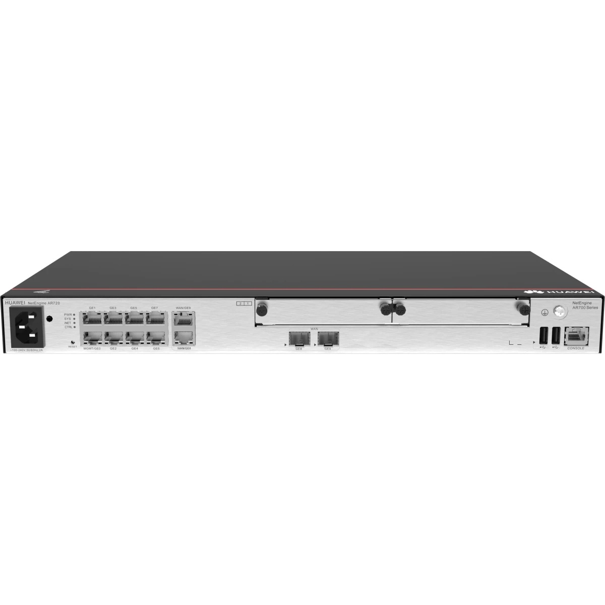 Маршрутизатор HUAWEI Router AR720 2*GE combo WAN, 1*10GE(SFP+) WAN, 8*GE LAN, 1*GE combo LAN, 2*USB,