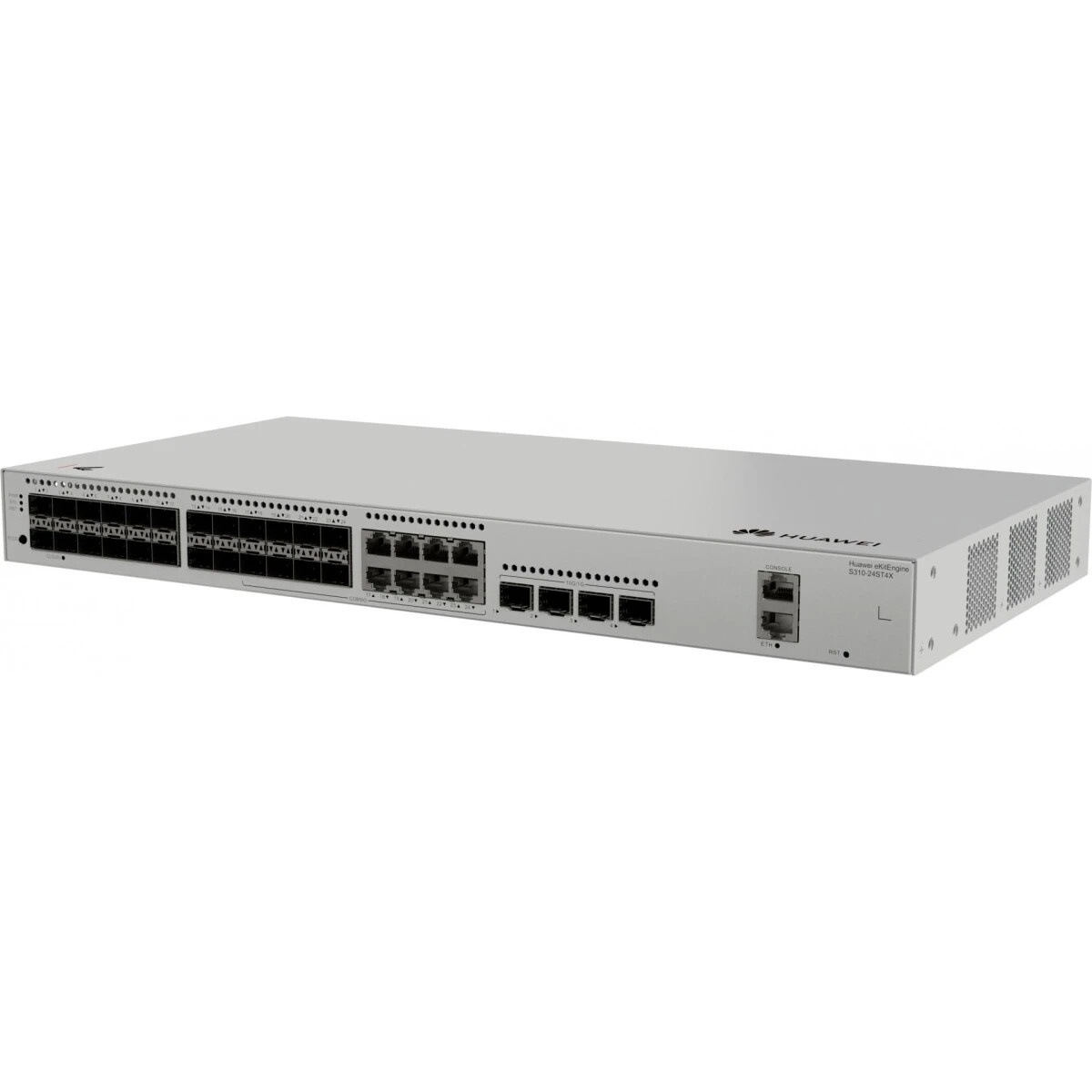 Коммутатор HUAWEI S310-24ST4X (L2+, 24*GE SFP ports, 8 of which are dual-purpose 10/100/1000 or SFP,