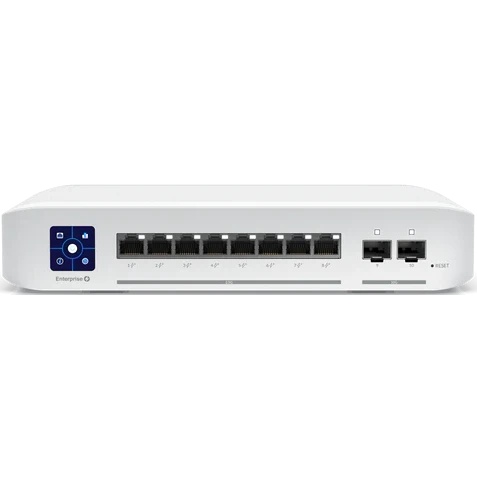 Коммутатор PoE в стойку Ubiquiti UniFi Switch Enterprise 8 PoE [USW-Enterprise-8-PoE] 8х 2.5G RJ45,