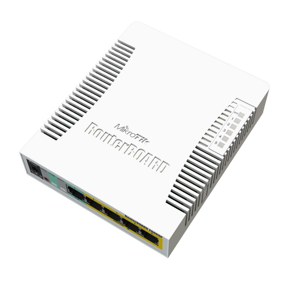 Сетевой коммутатор MikroTik RB260GSP RouterBOARD 260GSP with indoor case and power supply