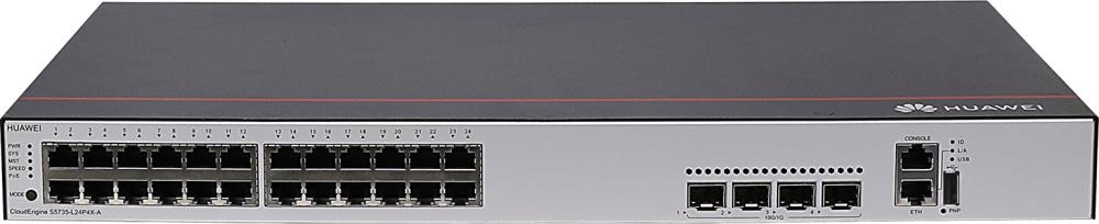 Коммутатор HUAWEI 24 PORT 4*10GE SFP+ S5735-L24P4X-A1