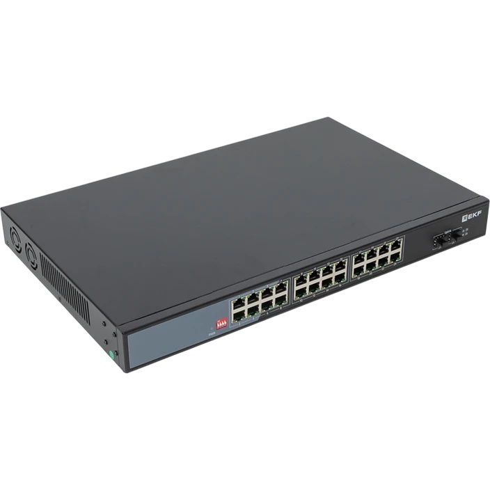 Коммутатор промышленный неуправляемый EKF TSX-U-2GX/SFP-24GTP-R U-2GX/SFP-24GTP-R 2 порта 1000Base-X