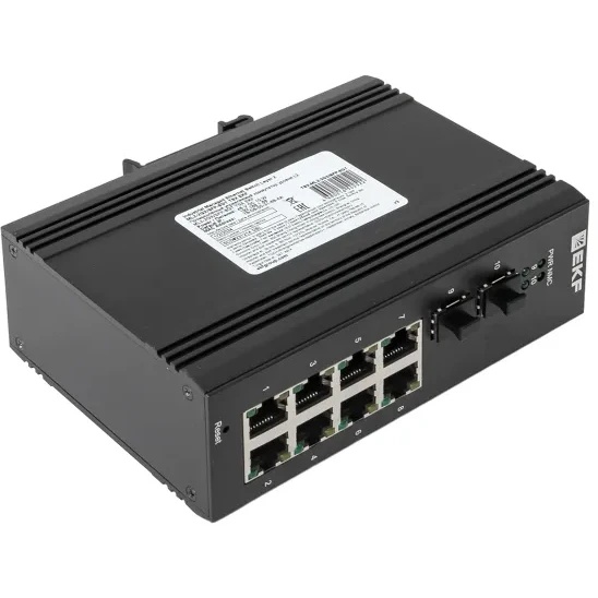 Коммутатор промышленный управляемый EKF TSX-ML2-2GX/SFP-8GT уровня L2 2 порта Base-X SFP 8 портов /0