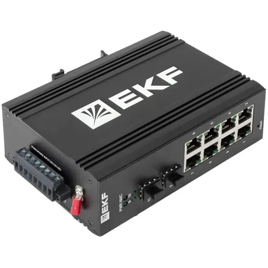 Коммутатор промышленный управляемый EKF TSX-ML2-2GX/SFP-8GT уровня L2 2 порта Base-X SFP 8 портов /0