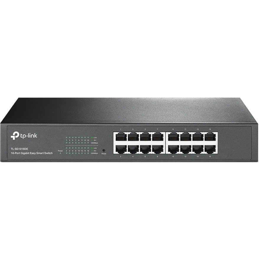 Сетевой коммутатор TP-Link SMB TL-SG1016DE 16-Port Gigabit Easy Smart Switch, 16 10/100/100Mbps RJ45