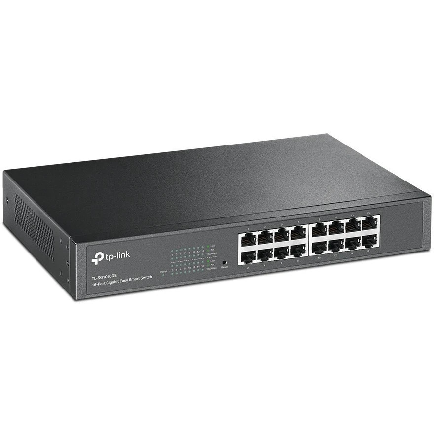 Сетевой коммутатор TP-Link SMB TL-SG1016DE 16-Port Gigabit Easy Smart Switch, 16 10/100/100Mbps RJ45