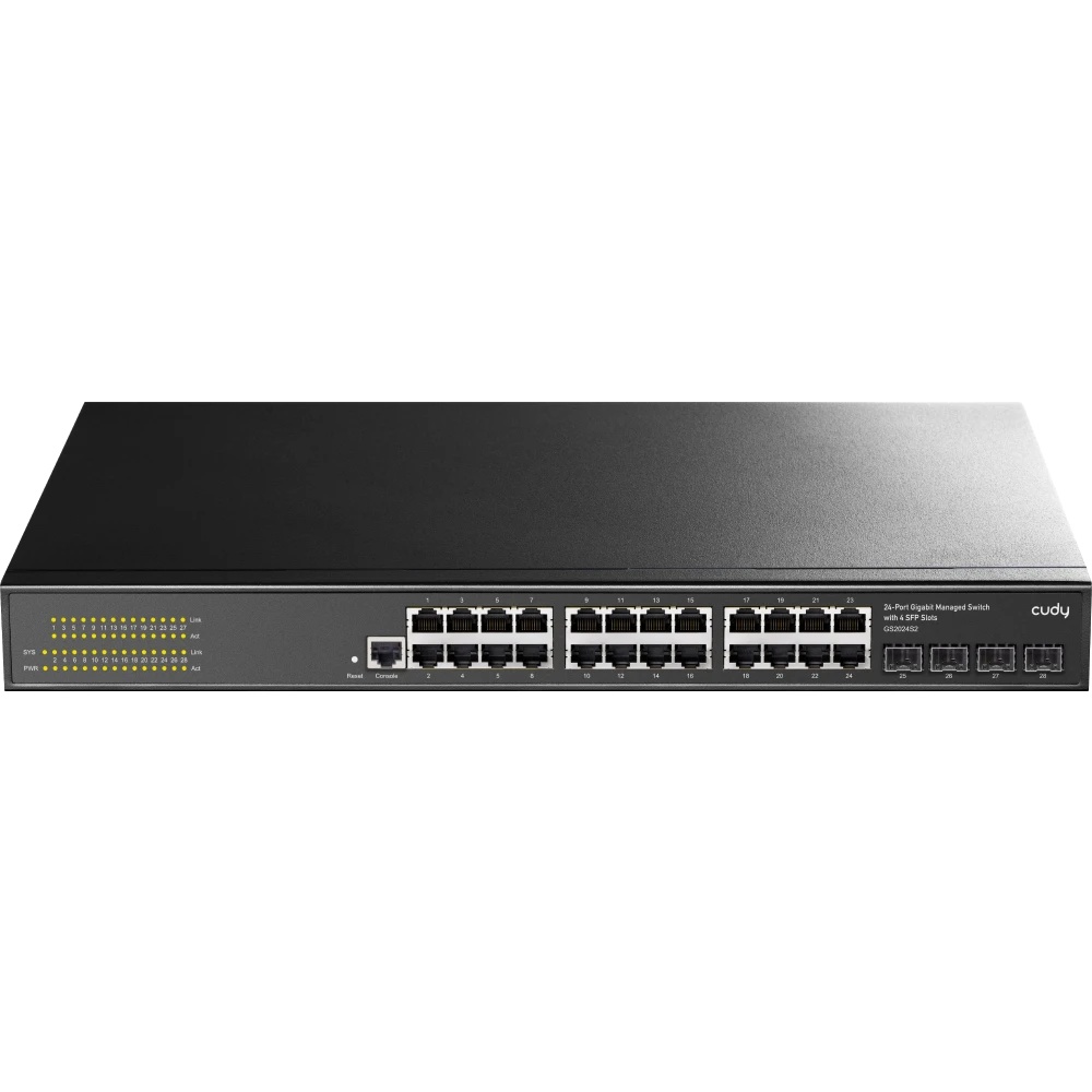 Коммутатор Cudy GS2024S2 (L2) 24x1Гбит/с 4SFP управляемый