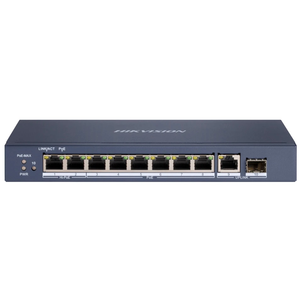 Коммутатор Hikvision DS-3E0510HP-E неуправляемый