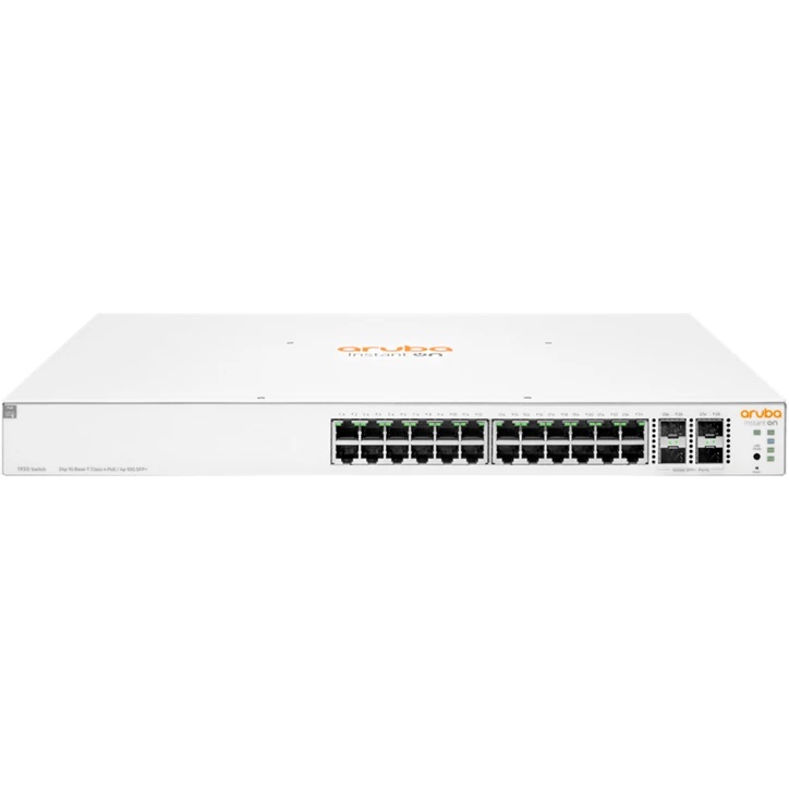 Коммутатор HPE JL684B Aruba Instant On 1930 24G Class4 PoE 4SFP/SFP+ 370W