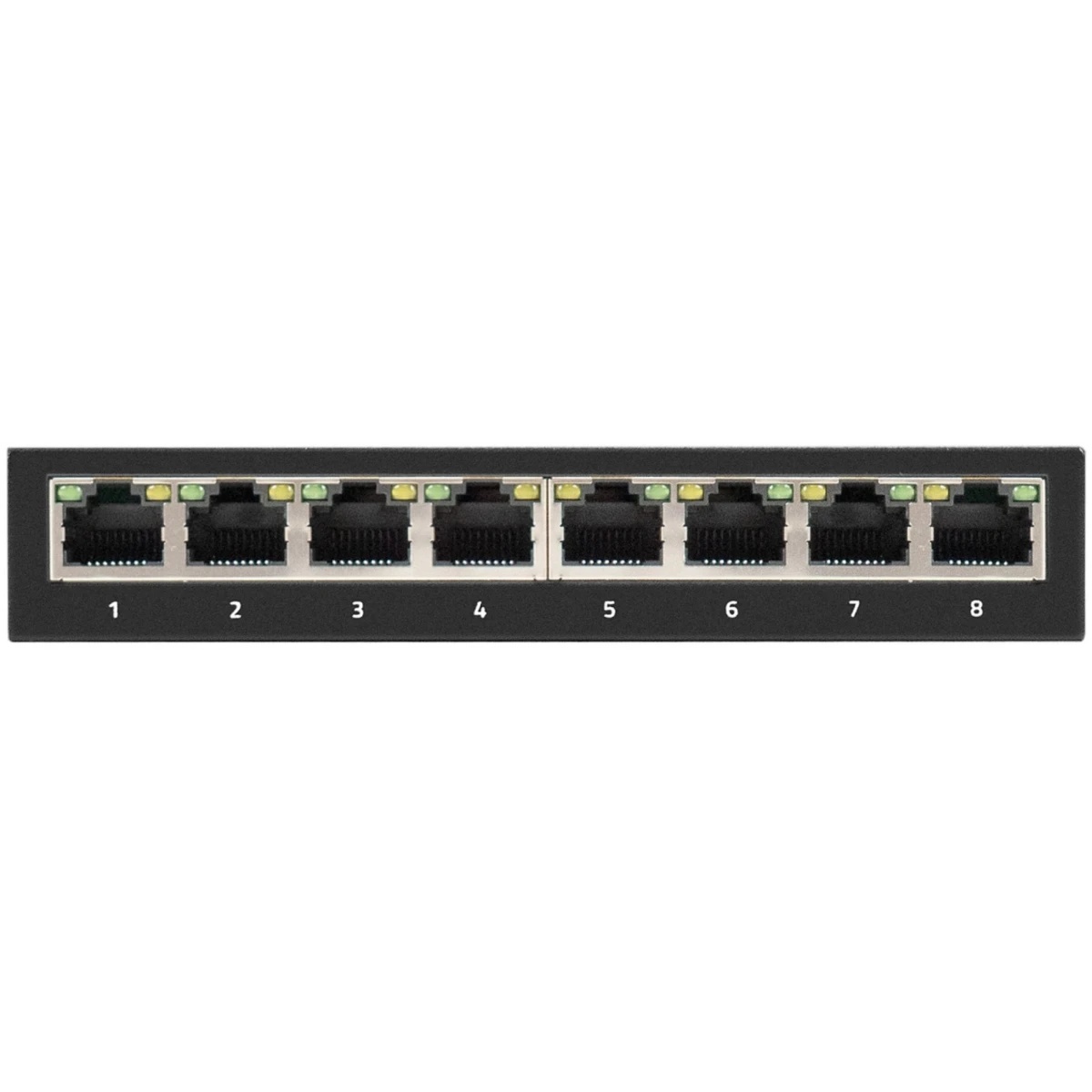 Коммутатор неуправляемый ExeGate EDGS-1008D (8-портовый гигабитный UTP 10/100/1000 Base-T, металличе