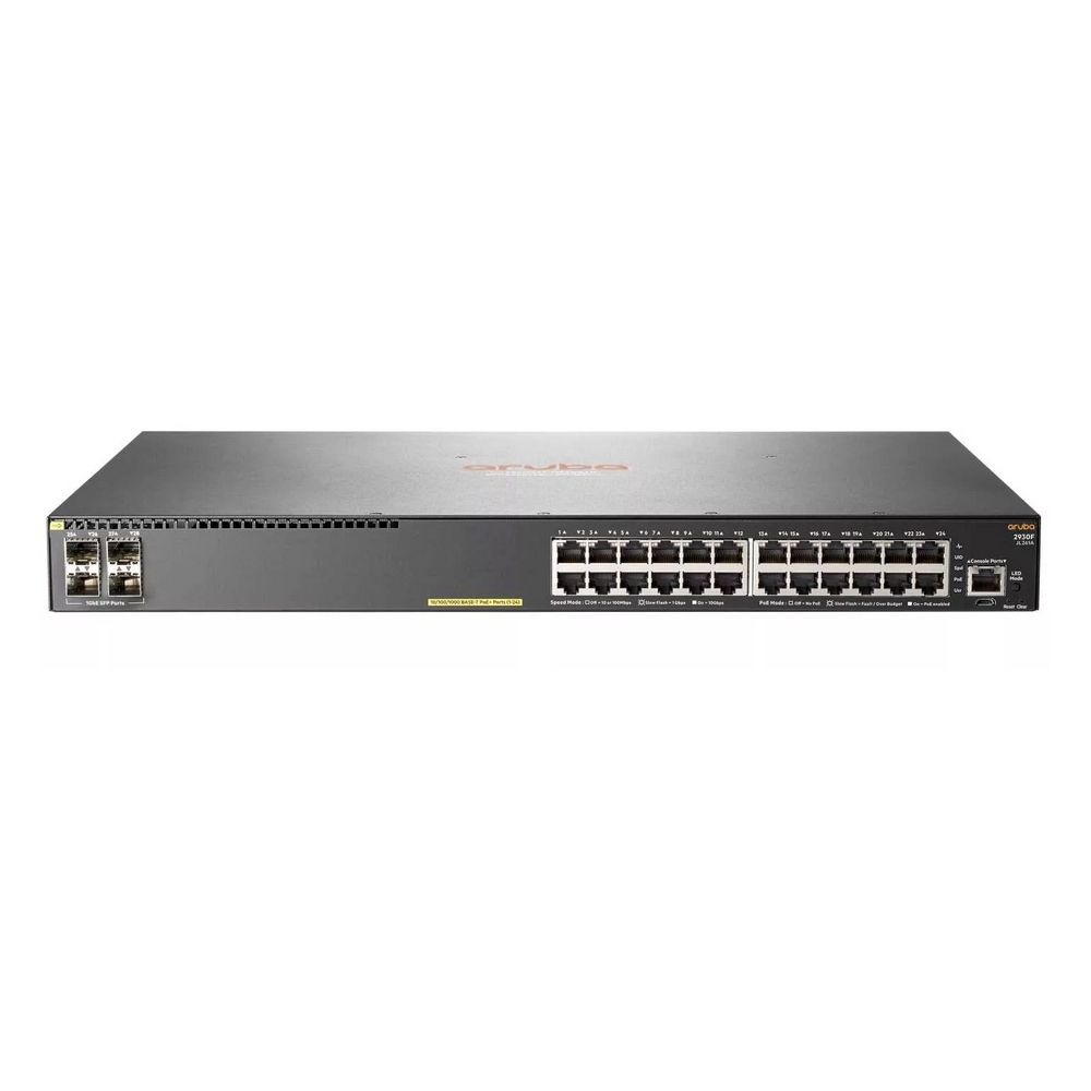 Коммутатор HP Aruba 2930F 24G PoE+ 4SFP Swch