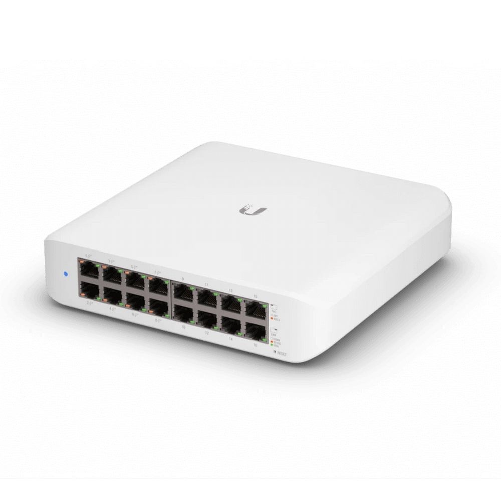Коммутатор Wall-mountable, 16-port, Layer 2 PoE switch with a fanless cooling system.45W total PoE a
