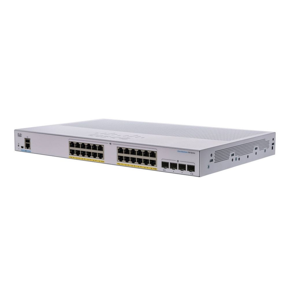 Коммутатор CBS350 Managed 24-port GE, PoE, 4x1G SFP CBS350-24P-4G-CN