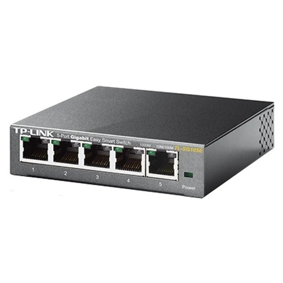Сетевой коммутатор TP-Link SMB TL-SG105E 5-Port Gigabit Desktop Easy Smart Switch, 5 10/100/1000Mbps