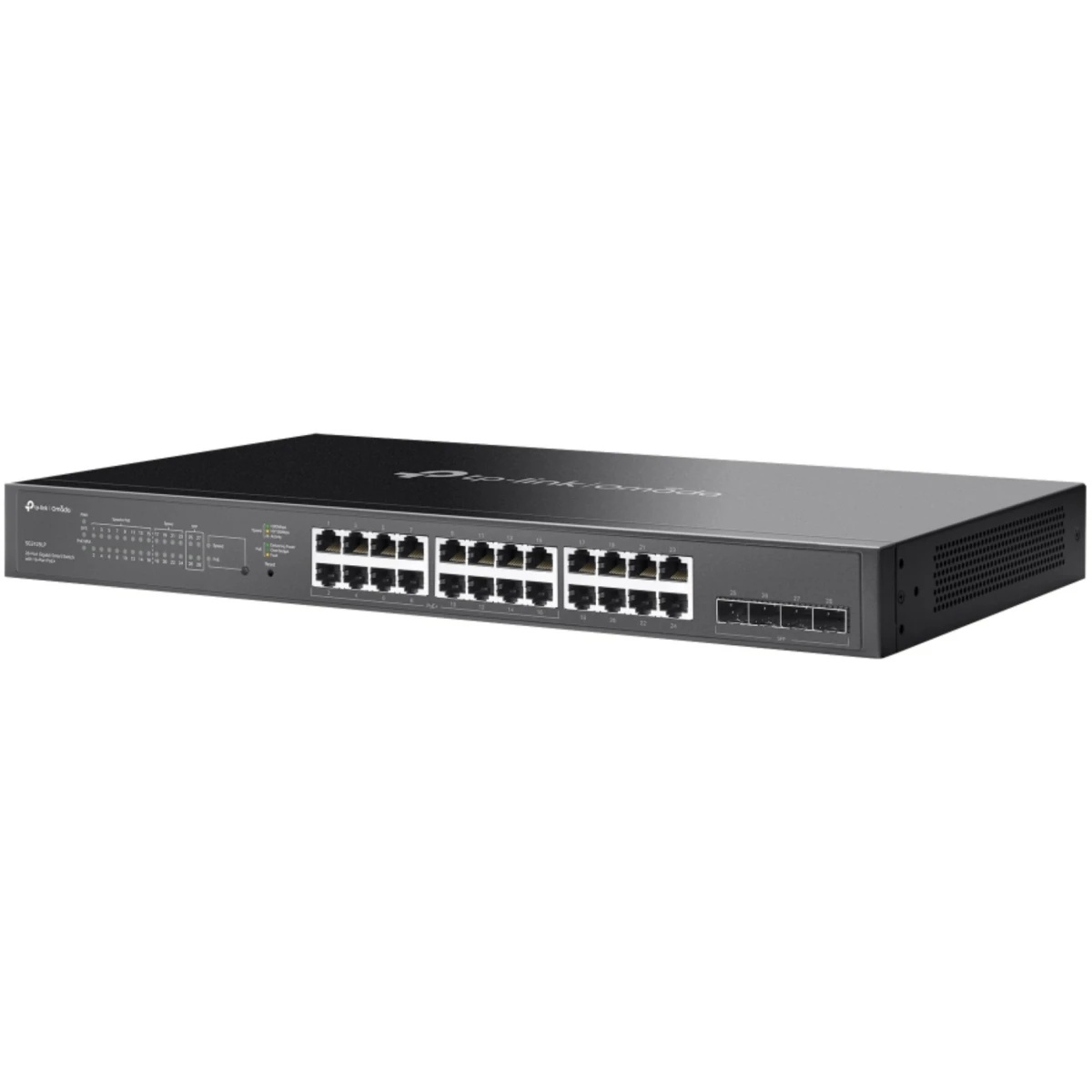 Управляемый 28‑портовый гигабитный коммутатор L2 TP-Link SG2428LP с 24 портами, 16 портов PoE+, 4 ги