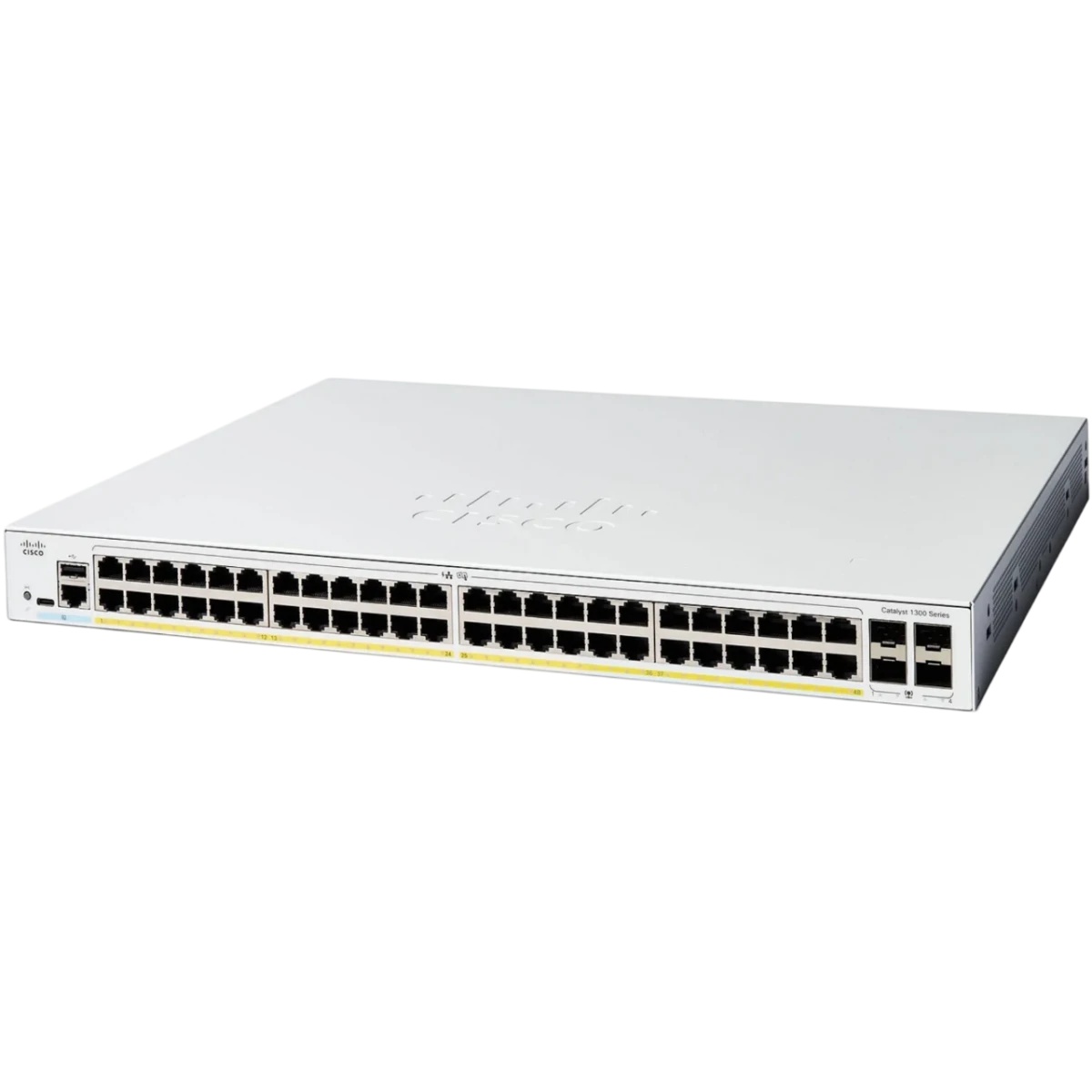 Коммутатор CISCO Catalyst 1300 48x 10/100/1000 Ethernet RJ-45 ports, 4x 1G SFP uplinks, RackMount ki