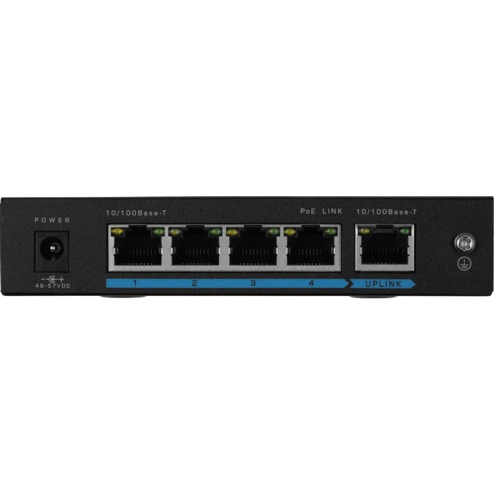Сетевой коммутатор FE-104POE-S 5 портов 10/100 Мбит/с (IEEE802.3u 100BaseTX) из них 4 c поддержкой P