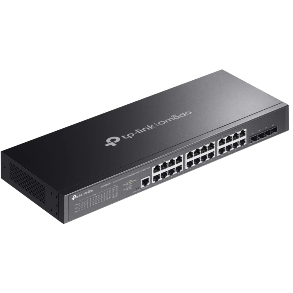 Коммутатор JetStream 24-Port 2.5GBASE-T L2+ Managed Switch with 4 10GE SFP+ SlotsPORT: 24× 2.5G RJ45