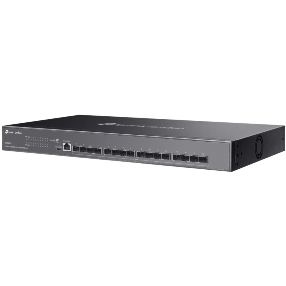 Коммутатор TP-Link JetStream 16-Port 10GE SFP+ L2+ Managed Switch PORT: 16× 10G SFP+ Slots