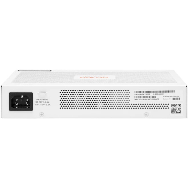 Коммутатор HPE JL811A HPE Aruba Instant On 1830 8G Web-managed 4p Class4 PoE 65W fanless Switch