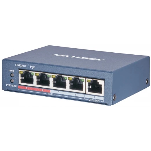 Коммутатор 4PORT 1000M POE DS-3E0505P-E/M HIKVISION