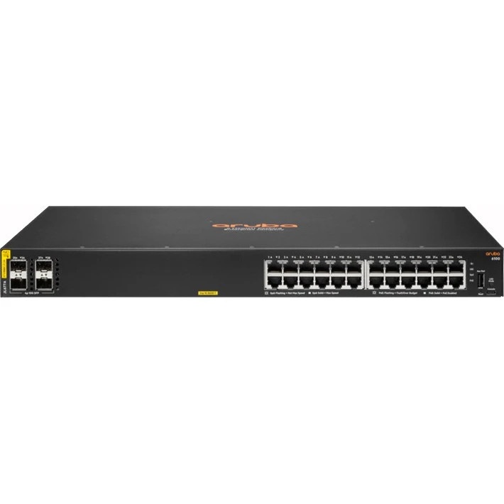 Коммутатор HPE Aruba 6100 JL677A 24G 4SFP+ 370PoE+
