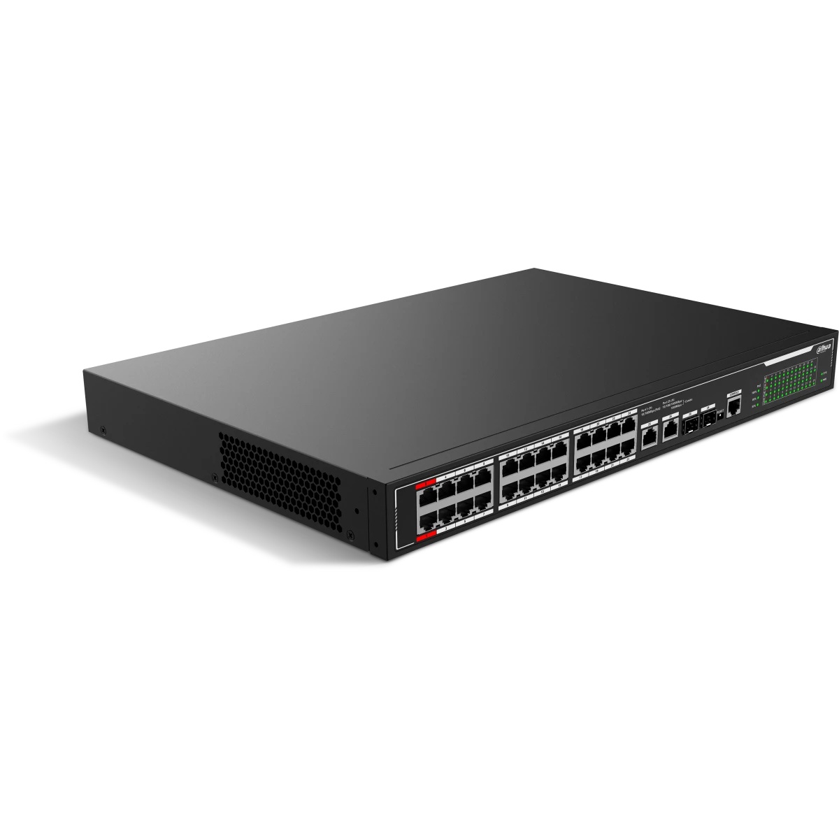 Коммутатор Dahua 26-Port Managed 10/100M RJ45 24-port PoE Switch, 240W, Metal case