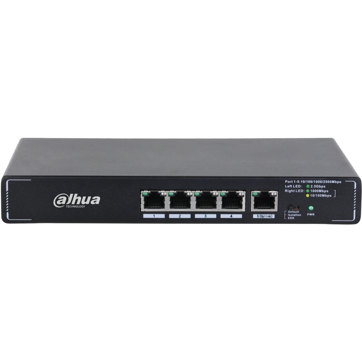 Коммутатор Dahua 5-Port Desktop Multi-Gigabit Switch with 5-port 2.5G