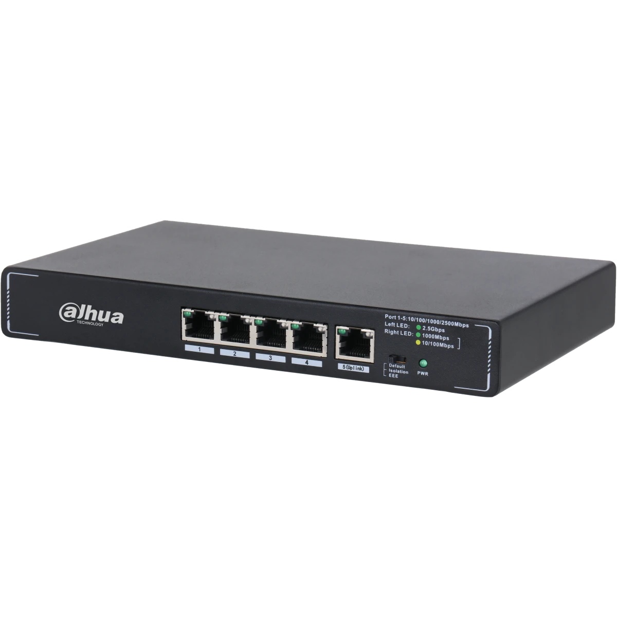 Коммутатор Dahua 5-Port Desktop Multi-Gigabit Switch with 5-port 2.5G