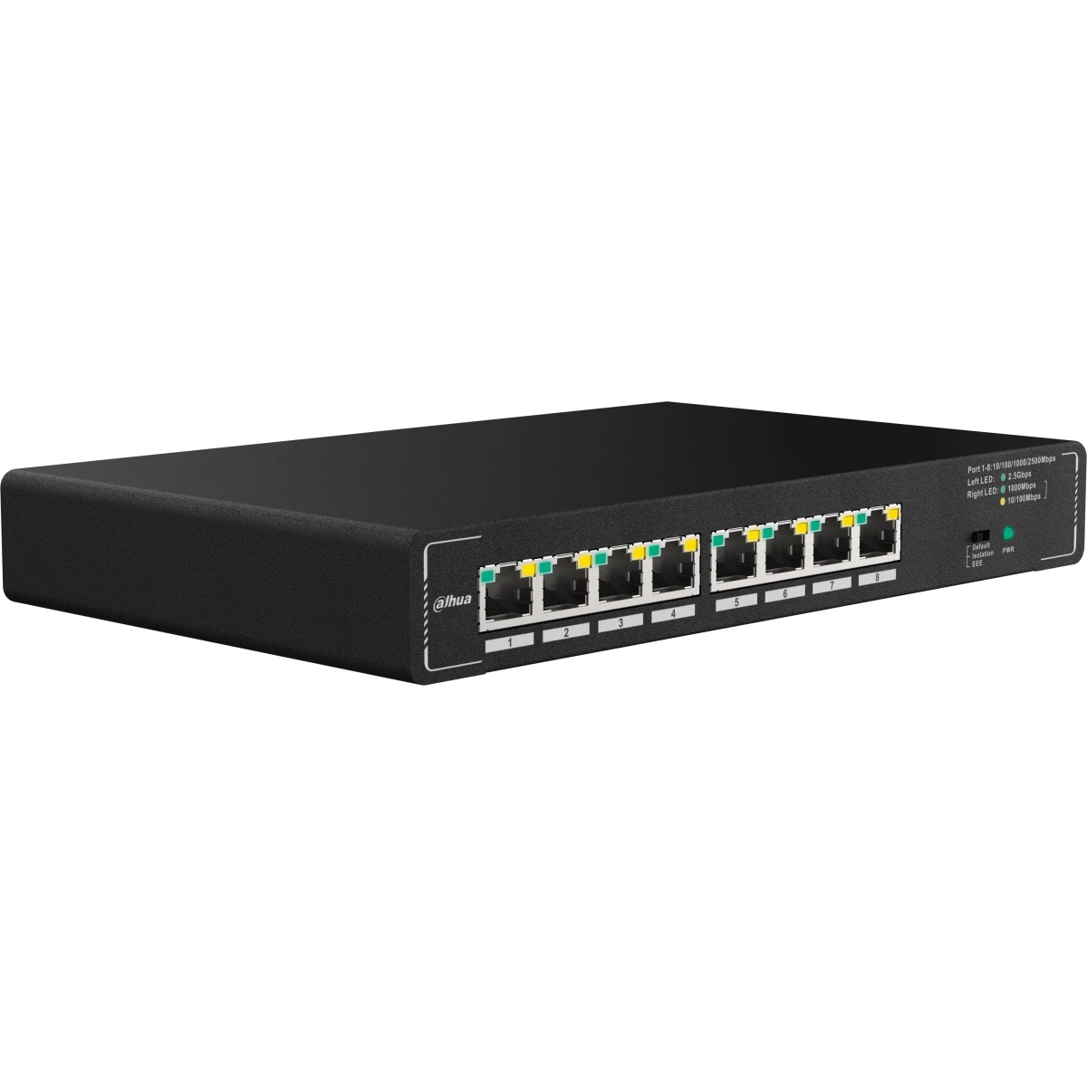 Коммутатор Dahua 8-Port Desktop Multi-Gigabit Switch with 8-port 2.5G