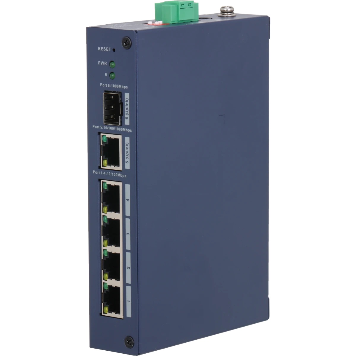 Коммутатор 6-портовый управляемый DAHUA DH-CHS4106-4ET 4 RJ45 10/100Мбит/с, 1 RJ45 10/100/1000Мбит/с