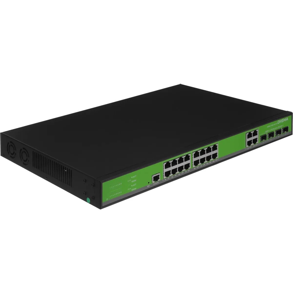 Коммутатор Digma DSW716G-4C-R (L2+) 16x1Гбит/с 4xКомбо(1000BASE-T/SFP) управляемый