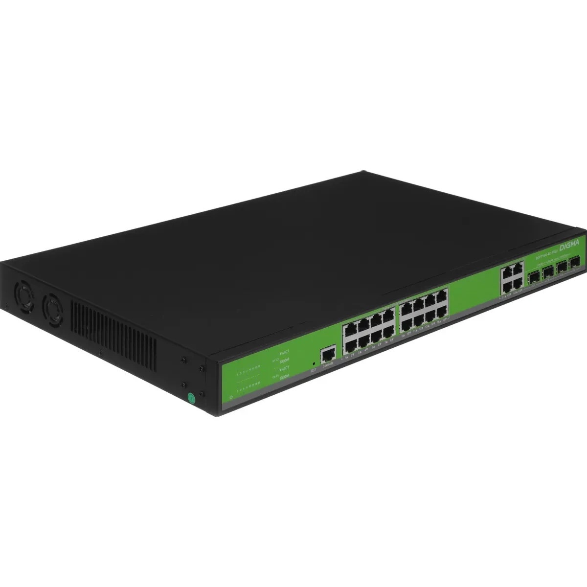 Коммутатор Digma DSP716G-4C-R300 (L2+) 16x1Гбит/с 4xКомбо(1000BASE-T/SFP) 300W управляемый