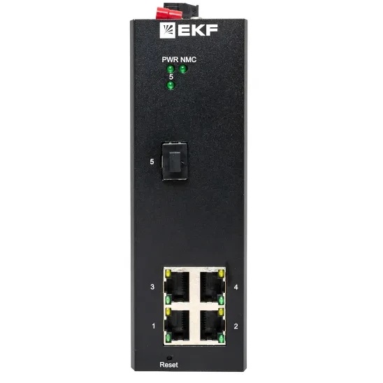 Коммутатор промышленный управляемый EKF TSX-ML2-1GX/SFP-4GTP уровня L2 ML2-1GX/SFP-4GTP 1 порт Base-