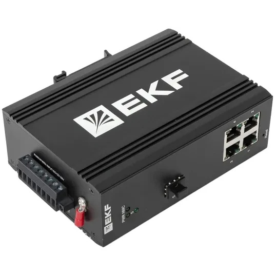 Коммутатор промышленный управляемый EKF TSX-ML2-1GX/SFP-4GTP уровня L2 ML2-1GX/SFP-4GTP 1 порт Base-